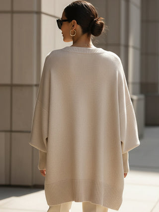 Jennifer | Oversize-Pullover mit weitem Ausschnitt