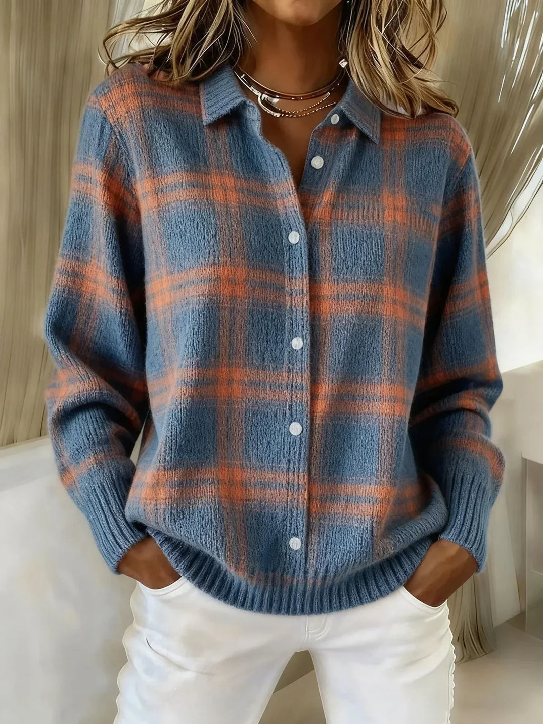 Camille – Karierter Cardigan