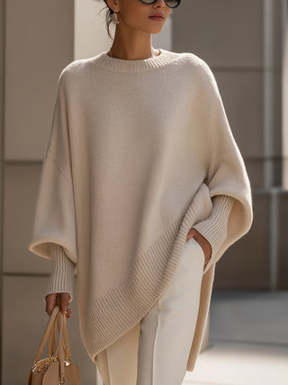 Jennifer | Oversize-Pullover mit weitem Ausschnitt