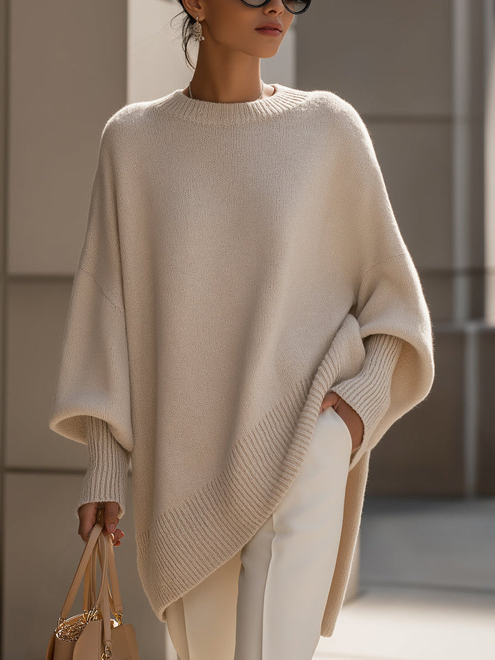 Jennifer | Oversize-Pullover mit weitem Ausschnitt