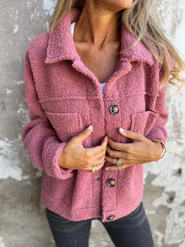 Thyra | Teddyjacke mit Knöpfen