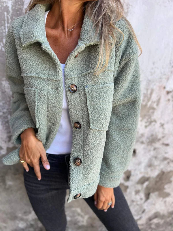 Thyra | Teddyjacke mit Knöpfen