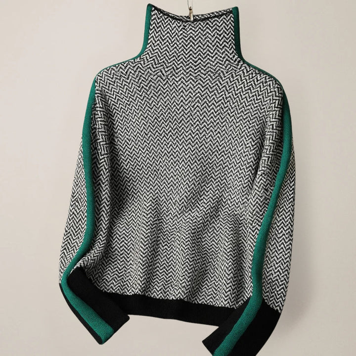 Martina | Pullover mit hohem Kragen