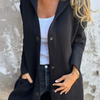 Adriana | Lange Strickjacke mit Kapuze