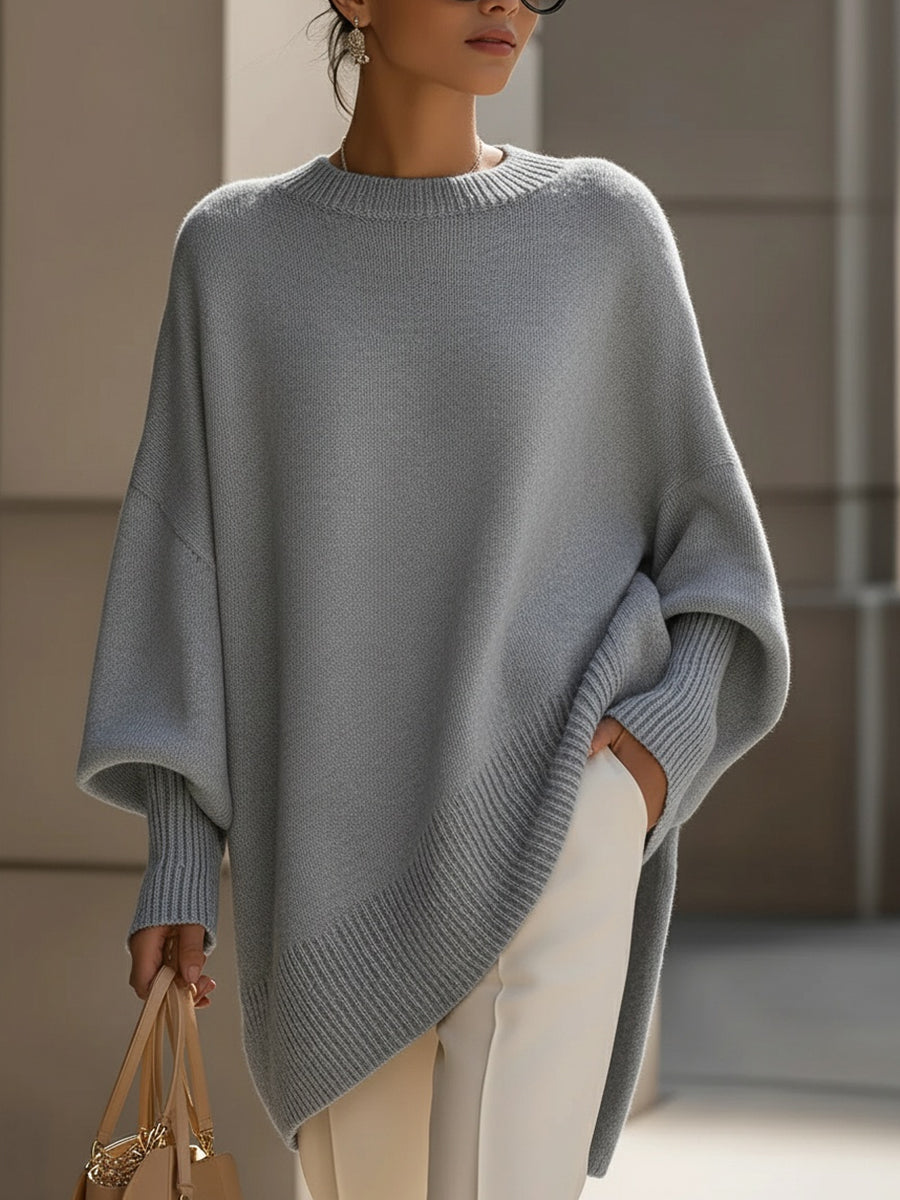 Jennifer | Oversize-Pullover mit weitem Ausschnitt