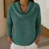 Amber | Warmer Pullover mit elegantem Wasserfallausschnitt