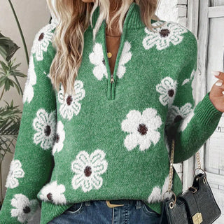 Bloom – Pullover mit Reißverschlusskragen