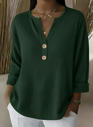Kyla | V-Ausschnitt Polo Pullover