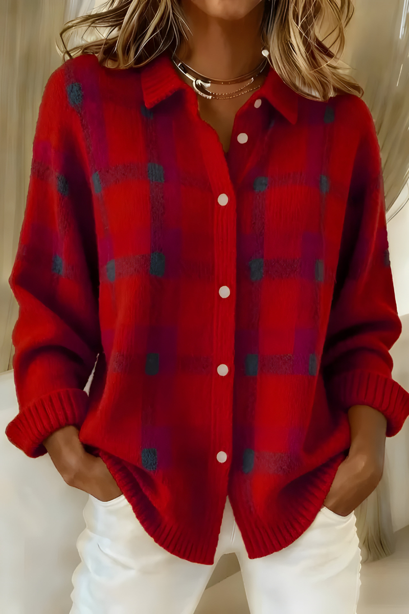 Camille – Karierter Cardigan