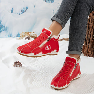 Lotte | Warm gefütterte Stiefelette mit Reißverschluss &amp; Schnürung