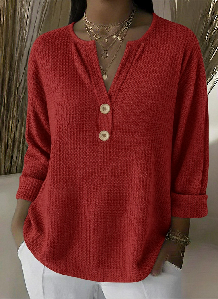 Kyla | V-Ausschnitt Polo Pullover