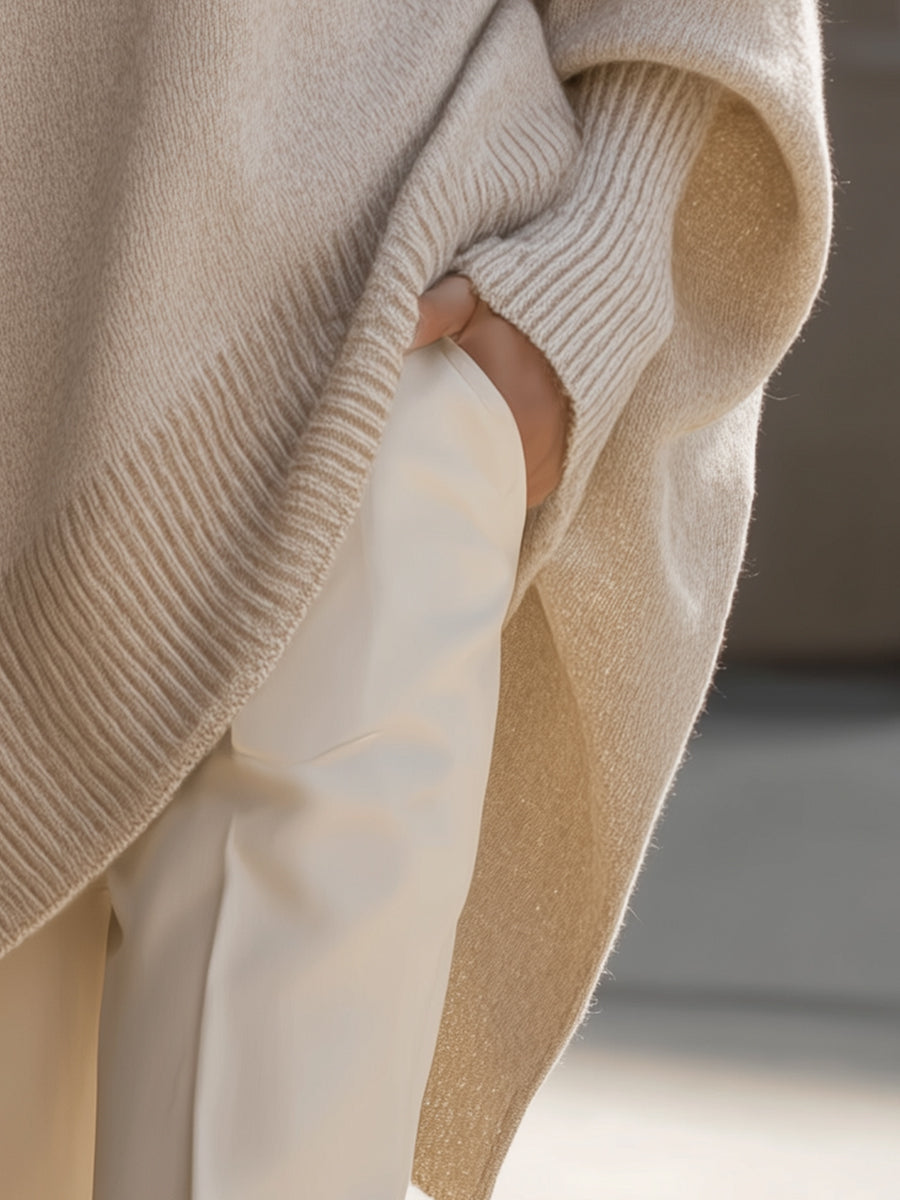 Jennifer | Oversize-Pullover mit weitem Ausschnitt