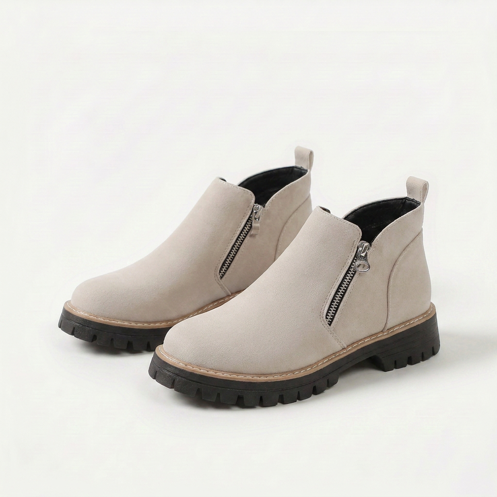 Frida – Plateau-Stiefelette mit dicker Sohle für Herbst &amp; Winter