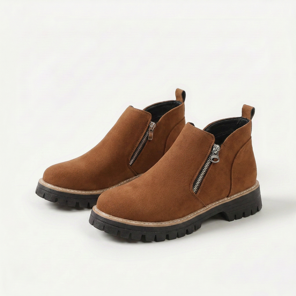 Frida – Plateau-Stiefelette mit dicker Sohle für Herbst &amp; Winter