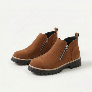 Frida – Plateau-Stiefelette mit dicker Sohle für Herbst &amp; Winter