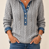 Leonie | Color-Blocking-Hoodie mit Knöpfen