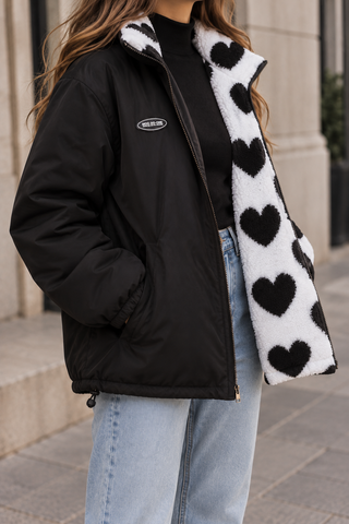 Livia | Teddy-Herzchenjacke