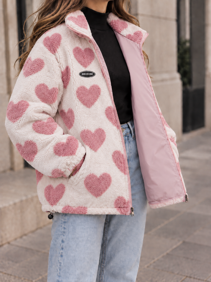 Livia | Teddy-Herzchenjacke