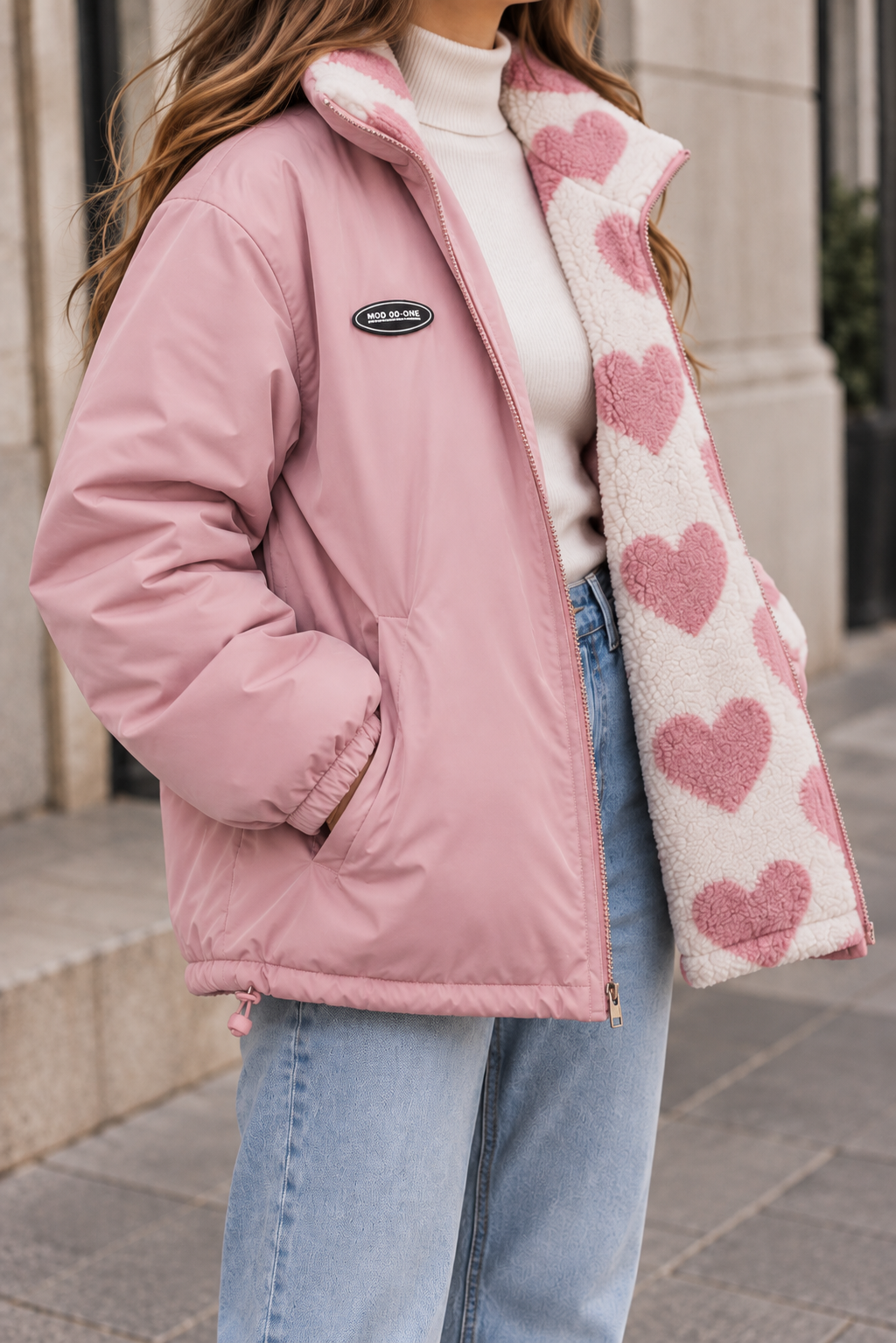 Livia | Teddy-Herzchenjacke