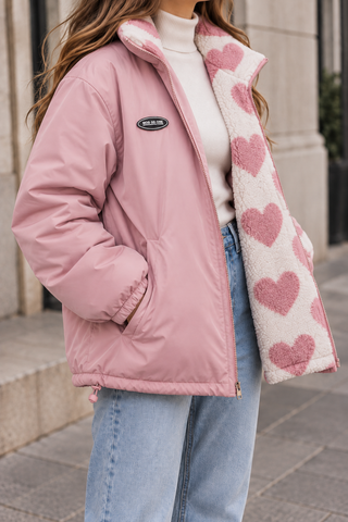 Livia | Teddy-Herzchenjacke