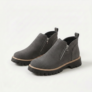 Frida – Plateau-Stiefelette mit dicker Sohle für Herbst &amp; Winter