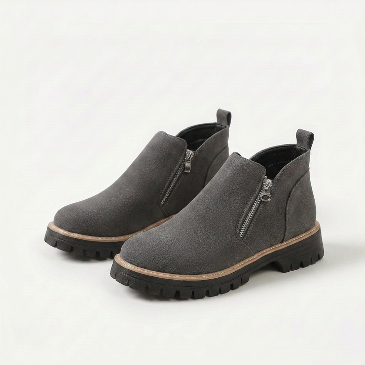 Frida – Plateau-Stiefelette mit dicker Sohle für Herbst &amp; Winter