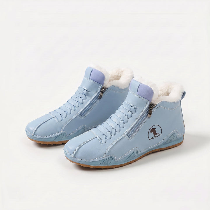 Lotte | Warm gefütterte Stiefelette mit Reißverschluss &amp; Schnürung