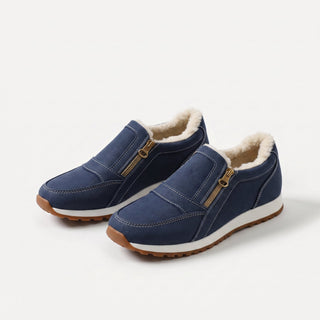 Janne | Warmer Slip-On-Sneaker mit doppeltem Reißverschluss