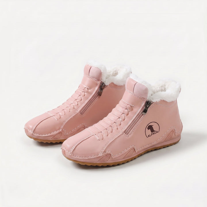 Lotte | Warm gefütterte Stiefelette mit Reißverschluss &amp; Schnürung