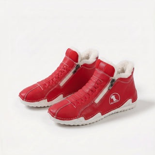 Lotte | Warm gefütterte Stiefelette mit Reißverschluss &amp; Schnürung