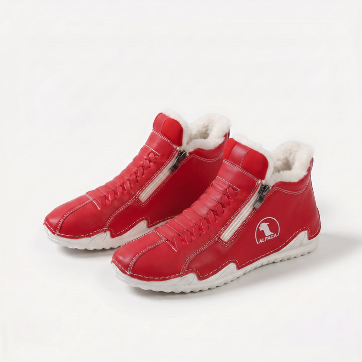 Lotte | Warm gefütterte Stiefelette mit Reißverschluss &amp; Schnürung