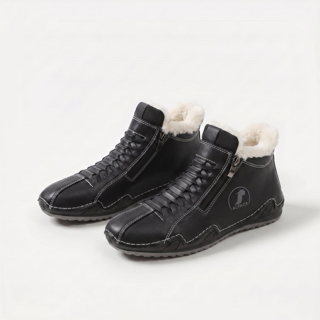 Lotte | Warm gefütterte Stiefelette mit Reißverschluss &amp; Schnürung
