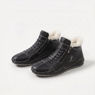 Lotte | Warm gefütterte Stiefelette mit Reißverschluss &amp; Schnürung
