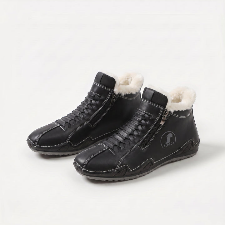 Lotte | Warm gefütterte Stiefelette mit Reißverschluss &amp; Schnürung