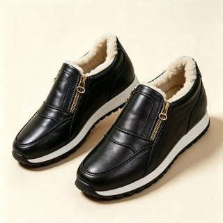 Janne | Warmer Slip-On-Sneaker mit doppeltem Reißverschluss