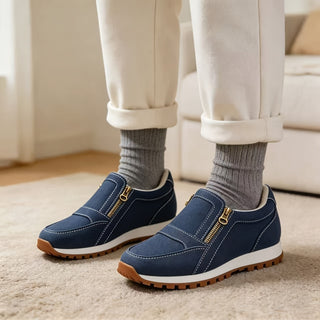 Janne | Warmer Slip-On-Sneaker mit doppeltem Reißverschluss