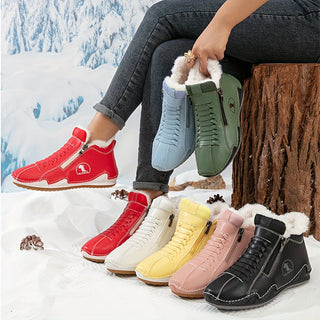 Lotte | Warm gefütterte Stiefelette mit Reißverschluss &amp; Schnürung