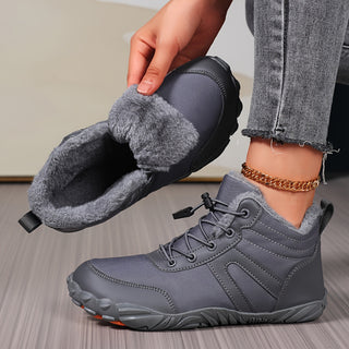 Ingrid | Warmer Barfuß-Schneestiefel mit extra breiter Zehenbox