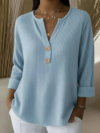 Kyla | V-Ausschnitt Polo Pullover