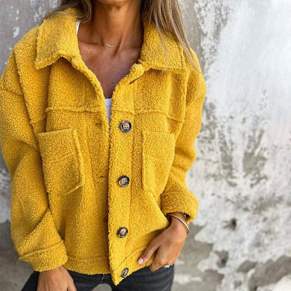 Thyra | Teddyjacke mit Knöpfen